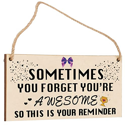 Unique Gifts for Her Thank You Gifts Birthday Gifts for Women You Are Awesome Wooden Friendship Plaque Gift for Women Best Friends Sentimental Inspirational 8 x 4 Keepsake Sign