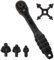 UNTERING Set di chiavi a cricchetto 2 in 1 e mandrini 4 in 1, 3 dimensioni da 10 mm, 13 mm, 16 mm, per trapani elettrici, chiavi a cricchetto