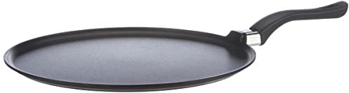 Home Granchef Crêpière Antiadhérente avec Manche, Aluminium, Noir, 32 cm