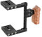 CAMVATE Dslr - Fotocamera con stabilizzatore immagine, base, a forma di gabbia, con manico in legno per Nikon, Sony
