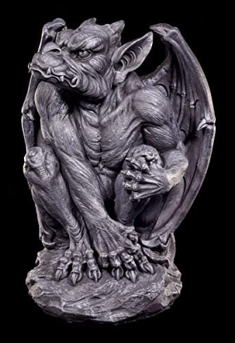 Große Gargoyle Figur XXL - Silas der Wächter - 56 cm Statue Gothic