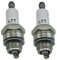 stoneder 2/Pack L7T Ignition Spark Plug für 2 Takt 47 cc 49 cc Motor Chinesische Pocket Dirt Bike Minimoto ATV Quad 4 Wheeler