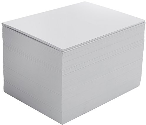 House of & Papier, 250 gsm A6 148,5 x 105 mm Schnitttiefe Karte – Weiß