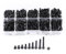 280 Pz/scatola Colore Nero parti di fissaggio dadi Grado 12.9 M3 Testa a Testa Esagonale con Bullone a Dado Vite Metrica Macchina Kit di Fissaggio Kit 4/5/6/6/10/12/12/20/25