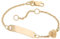Silberketten-Store Kinder/Baby Gravur-Armband Mod. IDBo-3 Taufarmband 375 Gold Länge von 12-16cm inklusive Gravur