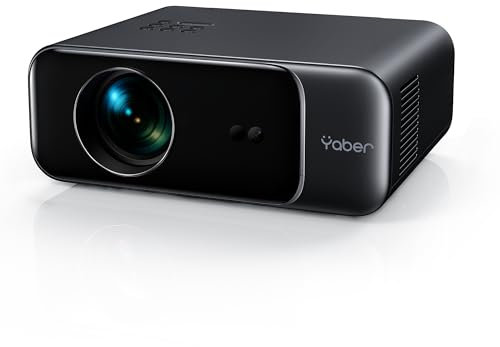 Videoprojecteur Portable Mini Projecteur, YABER Y60 Vidéoprojecteur 1080P Full HD Supportée, 12000 Lumens Retroprojecteur avec Zoom, 200 Écran Home Cinéma