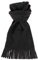 sciarpa in polar pile unisex con frange lunghezza 150 cm larghezza 30 cm 6 colori (nero)