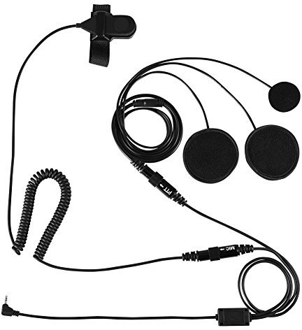 Cuffia Casco Moto, interfono Moto 2,5 mm PTT Cuffia interfono Auricolare con Microfono per Motorola Radio bidirezionale walkie Talkie T5428 T6200C T5720