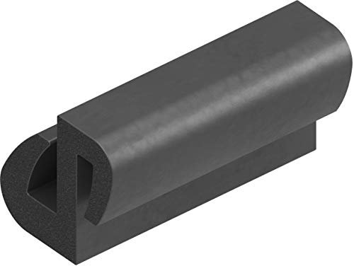 1 Meter Fassungsprofil Dichtungsprofil Klemmprofil gummiprofil Fensterprofil Oldtimer 1C74-02