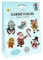 Ursus 43500008 - Diamond Painting X-Mas, zum Gestalten von Stickern mit funkelnden Diamanten, 2 Stickerbögen 15 x 10 cm, mit verschiedenen Designs, Diamantensteine, Picker, Wachs und Schale, bunt