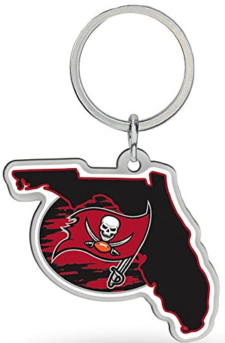 Rico Industries NFL Football Tampa Bay Buccaneers State Shape Schlüsselanhänger