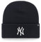 47 MLB NEW YORK YANKEES Haymaker Cuff Knit Unisex Beenie, weißes Logo, Farbe, navy, Einheitsgröße