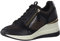 Tamaris Damen Low-Top Sneaker, Frauen Halbschuhe,Wechselfußbett,Comfort Lining,Turnschuhe,Laufschuhe,Freizeit,sportlich,Black/Copper,41 EU