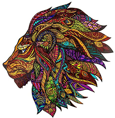 Funnli Holzpuzzles,Puzzlespiele der Tierserie,Puzzles zur intellektuellen Entwicklung,Rätsel für Gehirnübungen,Geschenk für Erwachsene/Kinder,Weihnachten/Neujahr (XL-58 * 58cm-684 Stück)