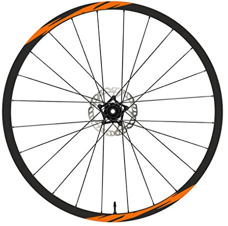 DualColorStampe Aufkleber kompatibel mit Scott Felgen Fahrrad 26 Zoll – 27,5 Zoll – 28 – 29 Zoll – MTB Fahrradaufkleber – B0020 (27,5 Zoll, Orange 35)