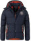Geographical Norway Herren Winterjacke Verveine Navy -4XL - mit UD Beanie