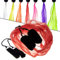 Juggle Dream Mini Schal POI Set – Übe das Jonglieren von Spinning Poi, Weiche Köpfe Spirale Soft-Pois Übungs-Junior-Kit mit Lernvideo (Rot)