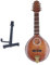 Miniature Mandolin, Mini Mandolin Instrument Space Saving Elegant Handmade 8 Strings Mandolin Model for Gifts Home Decoration Christmas Christmas Ornament Mandolin Miniature
