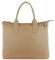 bugatti Elsa Shopper aus Leder, Damenhandtasche für Business, Arbeit oder Einkauf, sand