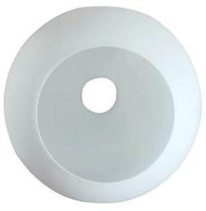 HOMEXO Abat-Jour en Verre Globe Ouverture Blanc D4cm D3cm Compatible for E27 E14 Abat-Jour en Verre Laiteux pièce de Rechange Accessoire d'éclairage for Accessoires de plafonnier 1pc (Color : D15cm)