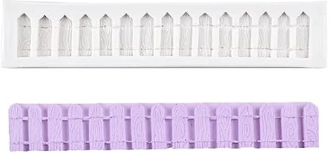 TTOA - Fence Silicone Fondant Mould | Garden Theme Non Stick | Cake Decoration | Sugar Craft | Icing