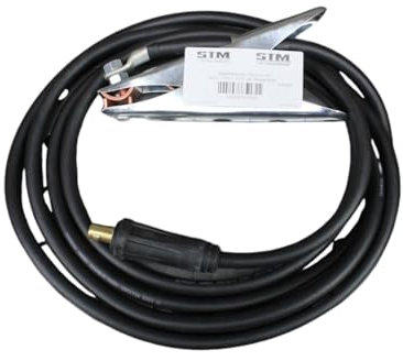 STM Der Meisterladen Massekabel Schweißkabel 10, 16, 25, 35, 50, 70 qmm HAR H01N2-D (4 m) 200 A o. 400 A Masseklemme, Größe: 50 mm² Dorn 13 mm