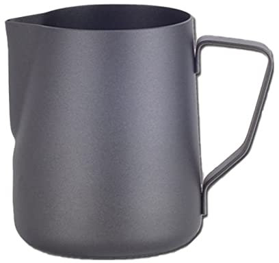 Cafetera con Recubrimiento Antiadherente Jarra de Espuma de Leche de Acero Inoxidable Café expreso Barista Craft Latte Cappuccino Crema Jarra de Espuma (Tamaño: 600 ml)