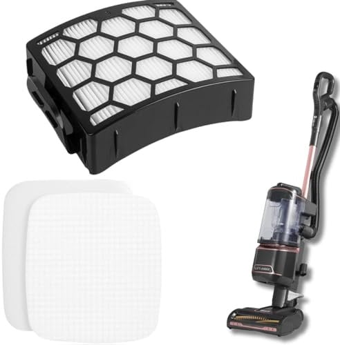UTIZ NV602UKT Filters for Shark Powered Lift Away Anti Hair Wrap Upright Vacuum, 1 Washable HEPA Filter and 2 Foam&Foam Filters (Filter Kit)