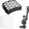 UTIZ NV602UKT Filters for Shark Powered Lift Away Anti Hair Wrap Upright Vacuum, 1 Washable HEPA Filter and 2 Foam&Foam Filters (Filter Kit)