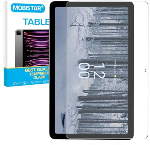 MOBISTAR® 1 Pack Screen Protector for Nokia T21 2023 Tablet 10.4 Screen Protector, Tempered Glass Screen Film Guard 9H Hardness Ultra Thin HD Clear For Nokia T21 10.4 inch