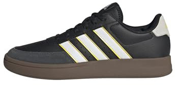 adidas Breaknet 2.0 Shoes, Zapatillas Hombre, Core Black FTWR White Yellow, 43 1/3 EU