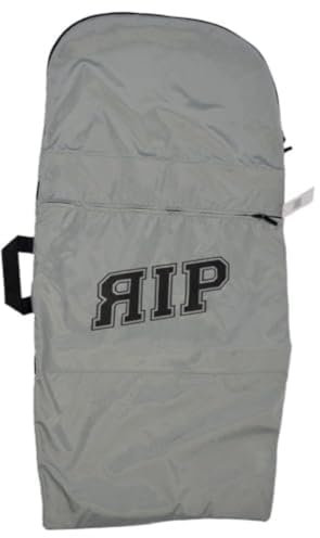 RIP Rucksack Bodyboard Cover Travel Bag, mit Handles und Rucksackgurten, 42 Zoll Board, außen mit Reißverschluss vorne, Tasche, Tragegriff, Grau