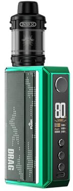 Voopoo | Drag 5 Kit + U-Force X | Green | 177W | 2x 18650 batteries needed (no included) | Ohne nikotin