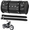 Borsa Attrezzi da Moto, Borsa Forcella Anteriore per Manubrio Moto, Impermeabile, Con 2 Cinghie di Fissaggio, Per Maggior Parte Delle Motociclette (Nero)
