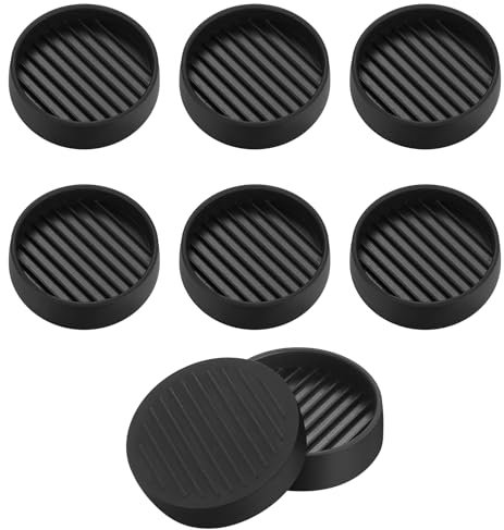 8 Pièces Patins pour Meubles, 51mm Protection Pied de Chaise, Patins Antidérapants Coupelles de roulettes pour Meubles, sous-Verres de Meubles Ronds pour Lit Armoire Canapé Chaise Table
