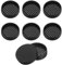8 STK Möbeluntersetzer, Φ 51mm Rund Gummi Möbelrollenauflage, rutschfeste Anti Rutsch Pads Stopper für Möbelrollen, Gummi Möbelgleiter Möbelpolster für Möbelräder Sofa Untersetzer Bodenschutz