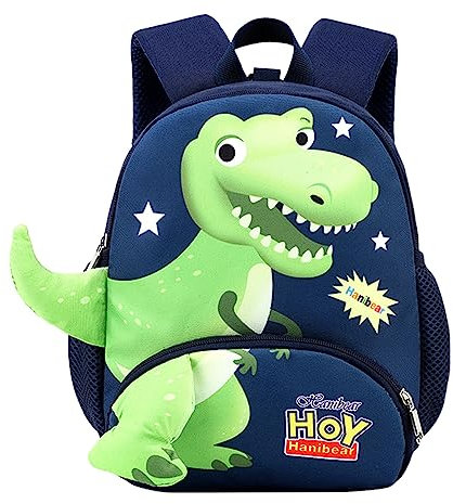 Kindergarten Rucksack Kinderrucksack Jungen Kleiner Dinosaurier Rucksack mit Brustgurt Vorschule Kleinkind Schulrucksack Mädchen Kinderrucksack Kindergartenrucksack Kinder Rucksack 2-3 jahre (Grün)
