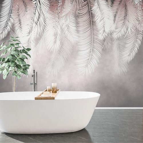 Papier peint panoramique - Feuilles Palmiers - Largeur 390 cm x Hauteur 293 cm