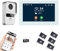 Sistema videocitofonico a 2 fili dell'appartamento 1080P Camera 7 pollici Touch Monitor, kit videocitofono WiFi per la casa, rilevamento del movimento (1 bianco Campanello + 1 bianco Monitor)