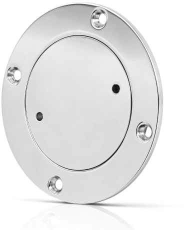 HERCHR 4 5 6 7 in Boat Hatch 316 Stainless Steel Round Non Slip Deck Plate Inspection Hatch Port Cover Detachable for Marine Boat Yacht
