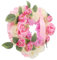 OSOLADY Funeraria Artificial Corazón Flores de Cementerio Decoración para San Valentín sin Guirnalda Conmemorativa Decoración de 1 Juego