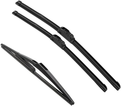 XINGWANGDYSI Frontwischerblatt für Dacia für Renault für Duster MK1 2009–2013 Windschutzscheibe 202012 Auto vorne hinten Wischerblätter Set Kit