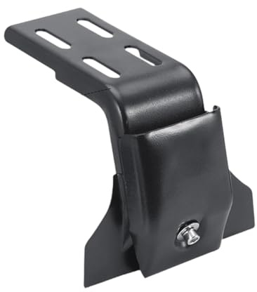 Amagogo Soporte de Montaje para Baca, Adaptador para Canalón, Ajuste de Altura, Máxima Durabilidad, Prácticos Accesorios para Baca, Techo, Coche, RV, Acero, Altura de 12 a 16 Cm
