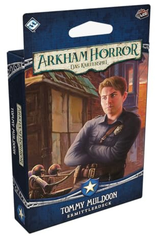 Asmodee, Arkham Horror: Das Kartenspiel – Tommy Muldoon, Deutsch | Ermittler-Deck zum Strategiespiel im Lovecraft-Universum für 1-4 Spieler, 45-180 Minuten, Brettspiel ab 14 Jahren