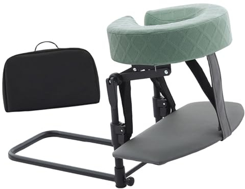 QSTDGVPW Massage Set für auflage, Kopfstütze, Universell, Faltbar, Gesichtsstützkissen, Bauchlagekissen für Salons, GrÜn