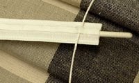 Roman Blind Rod Tape. White - per 100m