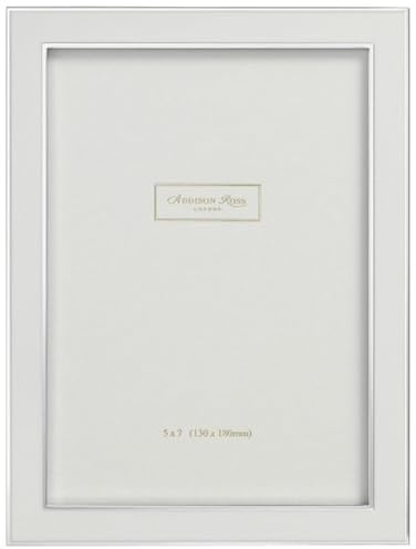 Addison Ross, Contemporary Photo Frame, 4x6, White Enamel, 4 x 6 Inches