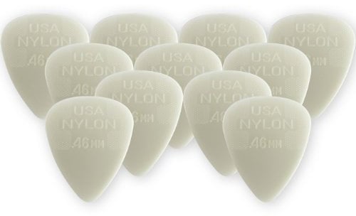 Dunlop JD-44P.46 12 Plektren für Gitarre , Weiß