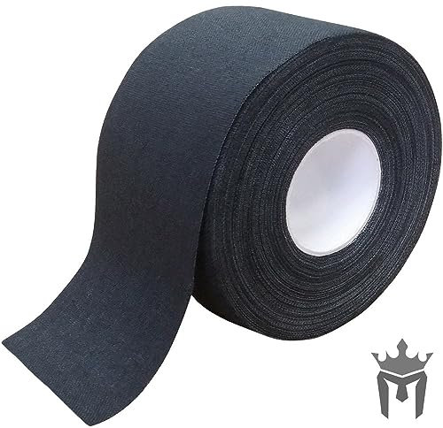 Meister Premium Trainer-Tape aus Zinkoxid für Sport und Medizin – 13,7 m x 3,8 cm – Schwarz – 1 Rolle