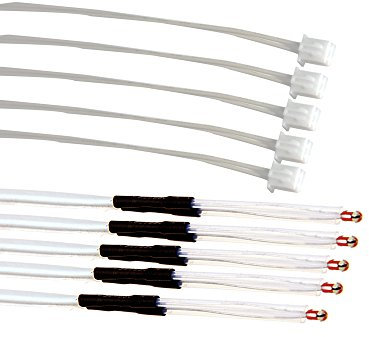 Comgrow 5PCS Creality 3D Drucker NTC Thermistor Temperatursensor 100K für Ender 3/Ender 3 Pro/Ender 5/CR-10/CR-10S